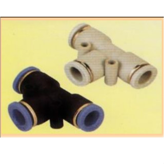 PE ข้อต่อสามทาง(เสียบสายลม) ข้อต่อสามทางฟิตติงส์ AirHose Fitting ฟิตติ้งท่ออากาศPE