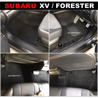 พรมดักฝุ่นรถยนต์ SUBARU XV , SUBARU FORESTER พรมดักฝุ่นในรถยนต์ เกรดA หนานุ่ม เข้ารูป ตรงรุ่น 5ชิ้น