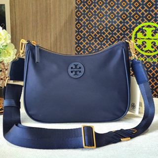 👑ผ่อน0%~แท้100%👑 กระเป๋าสะพาย TORY BURCH 88370 NYLON WEB MINI HOBO