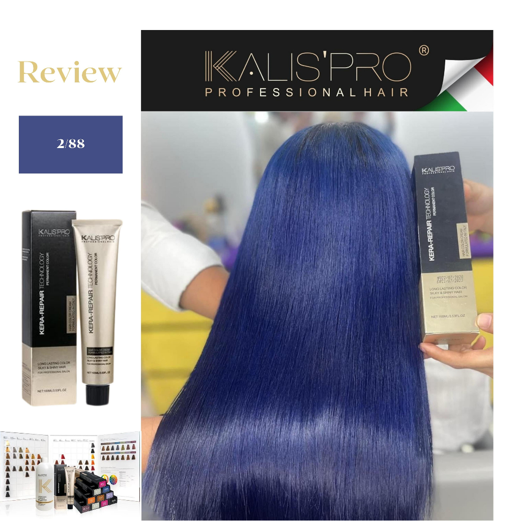 KALISPRO สีผม น้ำยาย้อมผม สีย้อมผม ครีมเปลี่ยนสีผม 100 ml. สีสดใสติดทนนาน กลิ่นไม่ฉุน ย้อมผม สีสวย