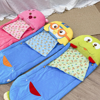 🇰🇷พร้อมส่ง : ถุงนอนสำหรับเด็ก ที่นอนเด็กแบบพกพา Pinkfong BabyShark Pororo  Sleeping Bag