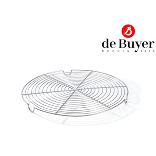 de Buyer 0237.32 Round ST Steel Grate With 3 Fet 32 / ตระแกรงพักขนม