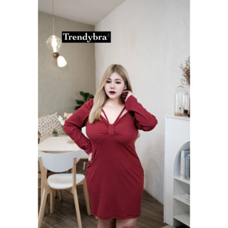 🔥Plussize🔥เดรสคนอ้วน🔥 L40-46    XL46-50