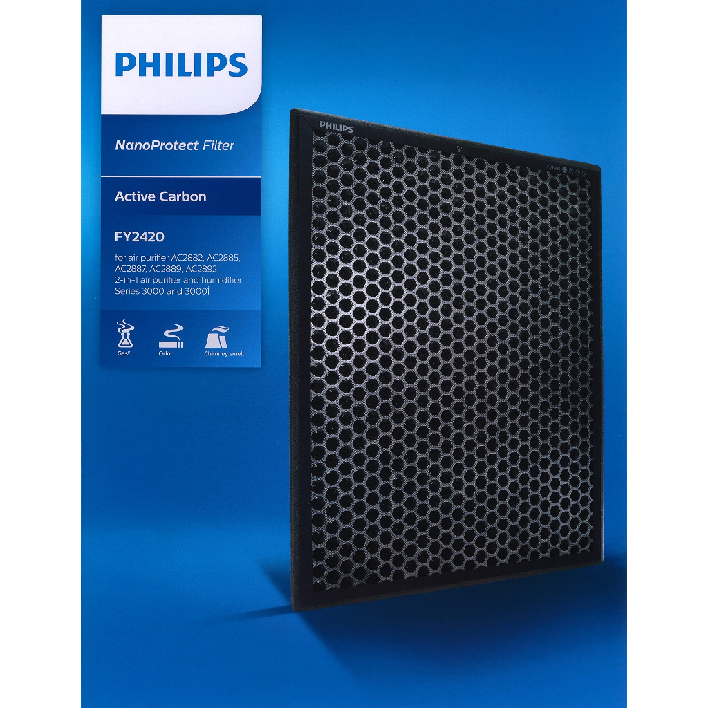 PHILPS แผ่นกรองกลิ่น รุ่น FY2420/20 สำหรับเครื่องฟอกอากาศ AC2887