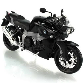 โมเดลรถจักรยานยนต์ BMW K1300R สีดำสเกล 1:12