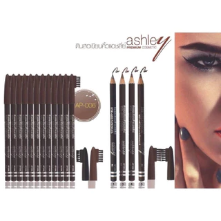 (1โหล12แท่ง) AP-006 ashley eye area wood pencil #ดินสอเขียนคิ้ว อาย แอเรีย วูด เพ็นซิล