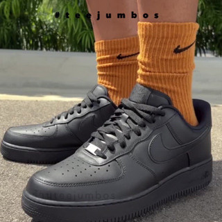 รองเท้า Nike Air Force 1 07 Triple Black 🌵🌈🔥 สินค้าพร้อมกล่อง รองเท้าหนัง รองเท้าสีดำล้วน