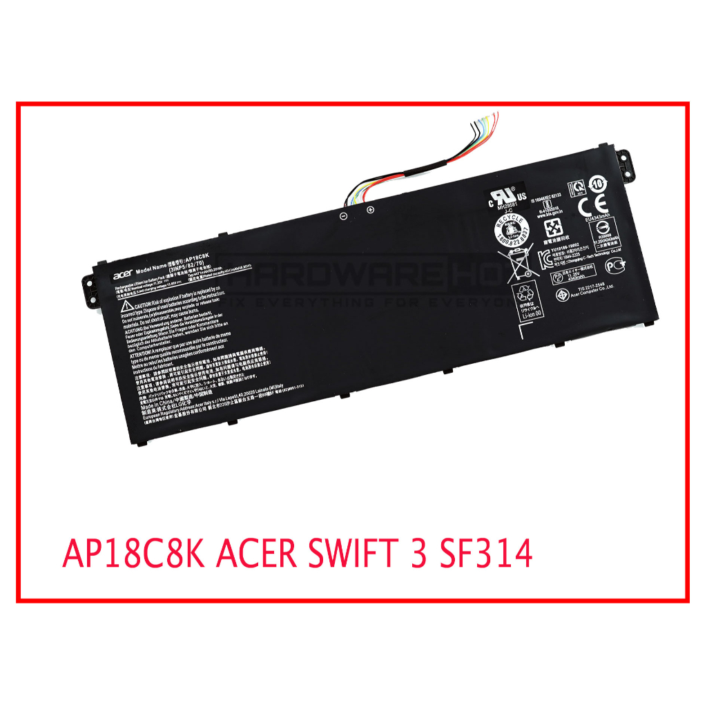 แบตเตอรี่ ของแท้ AP18C8K ACER SWIFT 3 SF314