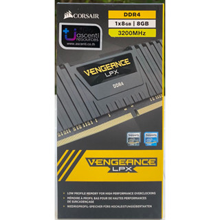 RAM CORSAIR VENGEANCE LPX (BLACK) 8GB (8GBx1) DDR4 3200MHz ประกัน LT