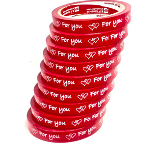 เทป For you สีแดง ขนาด 15mm x 50y