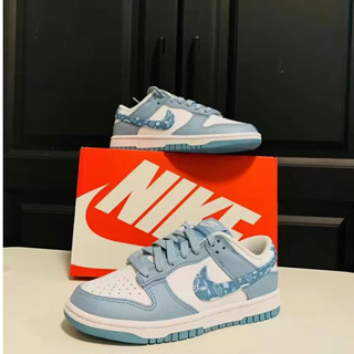 (ของแท้ 100%)Nike Dunk Low ESS "Blue Paisley"(W)