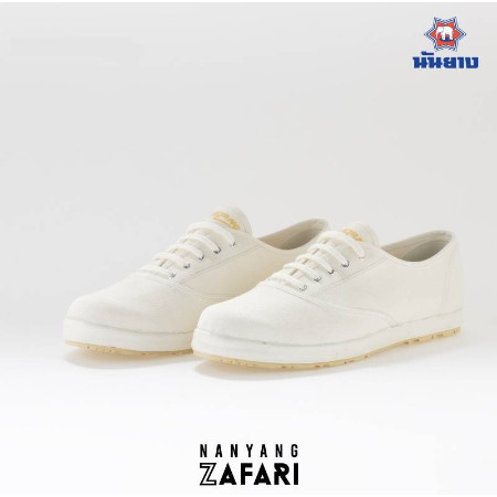 NANYANG ZAFARI 2022 ไซส์ 41 นันยางซาฟารี รองเท้าผ้าใบผูกเชือก (เชือกชมพู)