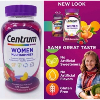 Sale.. Centrum Women Multigummies Multivitamin Assorted Fruit 170