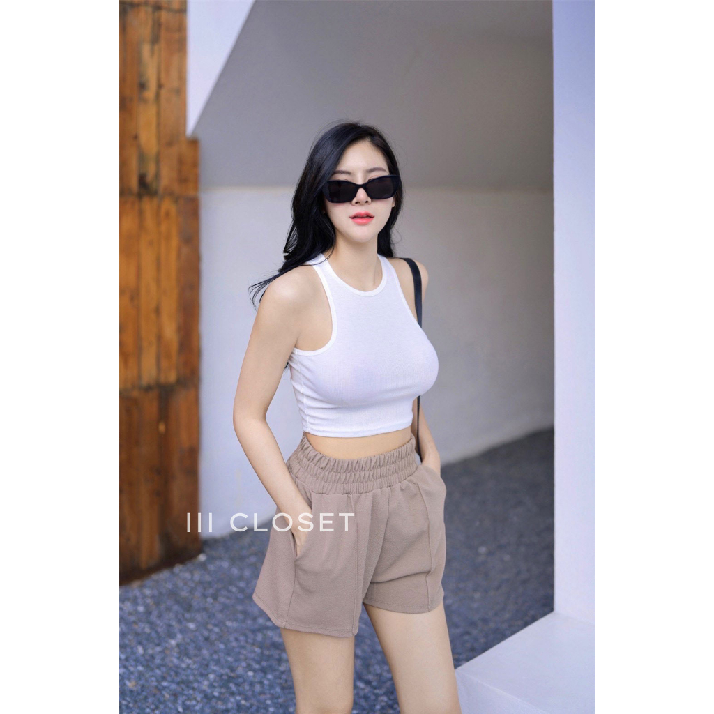 กางเกง III Freesize III PW005 ขอบเอวหนา ขาสั้น ตีเกร็ดหน้า ดีเทลสวย เนื้อผ้าดี เบาสบาย ทรงสวย ระบายอากาศได้ดี ไม่อึดอัด ราคา ถูกที่สุด ดีลบีเคเค แกลเลอรีภาพที่ 8
