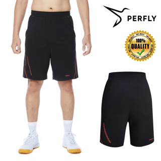 กางเกงแบดมินตันขาสั้นสำหรับผู้ชาย รุ่น 530 (สีดำ) PERFLY