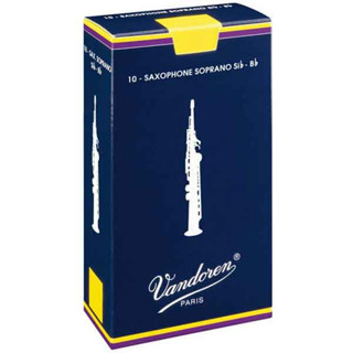 Vandoren Traditional Soprano Saxophone Reeds Box of 10 ลิ้นโซปราโนแซกโซโฟน