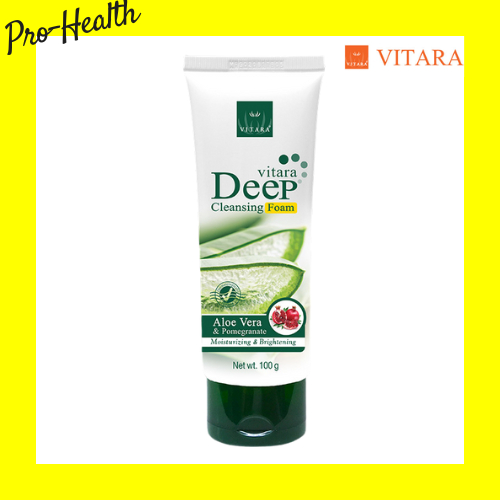Vitara Deep Cleansing Foam 100 g. โฟมล้างหน้าเพื่อผิวนุ่ม เนียนใส รับหน้าหนาว