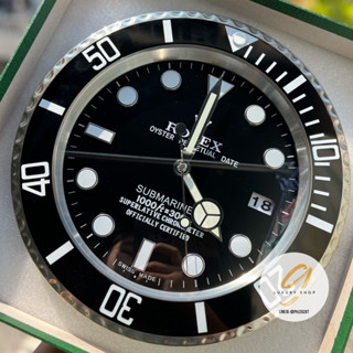 ✅อันดับ1 รีวิวจริง‼️นาฬิกาแขวนผนัง Rolex Submariner สแตนเลสแท้ทั้งเรือน เดินเรียบ 🔥วันที่เปลี่ยนอัตโนมัติ