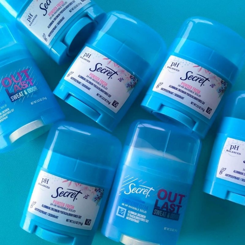 แท้100%/นำเข้า🇺🇲Secret Antiperspirant/Deodorant โรลออนระงับเหงื่อและกลิ่น 24 ชั่วโมง