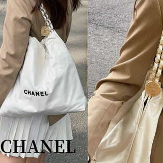 ชาแนล  CHANEL  CHANEL 22 กระเป๋าถือ/กระเป๋าสะพาย/กระเป๋าสะพาย/ล่าสุด/ยุโรปแท้100%