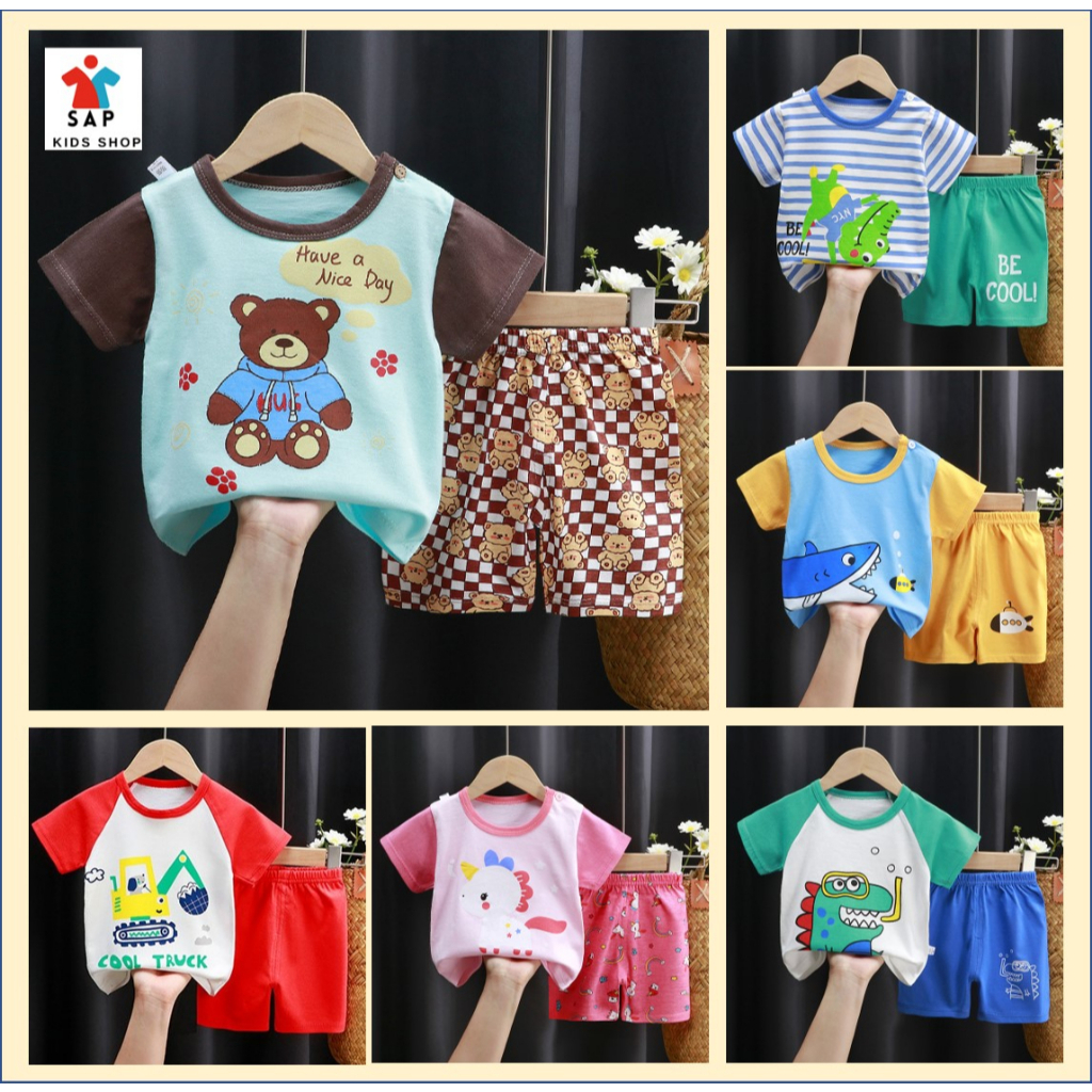 *กดติดตามลดทันที 10 บาท* เสื้อ+กางเกงเด็ก 3 เดือน - 5 ขวบ ผ้าฝ้าย ชุดเซ็ท เสื้อผ้าเด็ก ชุดเด็กผู้ชาย