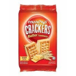 Munchy’s Butter Sandwich Crackers ขนมปัง แครกเกอร์ ไส้เนย น้ำหนักสุทธิ 270 กรัม