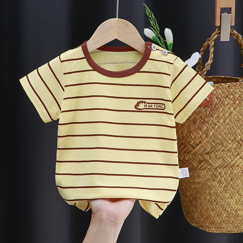 เสื้อยืดเด็กลายน่ารัก คอกลมแขนสั้น ราคาถูก