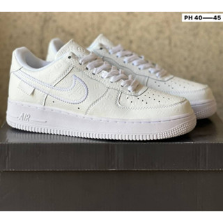 รองเท้าผ้าใบAJ Air Force One (40-45) รองเท้าผ้าใบแบบสวมผูกเชือกผช-ผญ V37A003