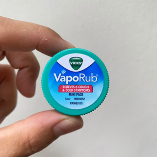 5 ml.  Vicks Vaporub วิคส์ วาโปรับ คัดจมูก ไอ mini pack