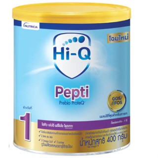 &gt;&gt;กระป๋อง-400g&lt;&lt; Hi-Q Pepti 400g ไฮคิว เปปติ พรีไบโอโพรเทค สูตร 1 สำหรับทารกที่แพ้โปรตีนนมวัว(หมดอายุ11/2/24)