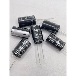 แพ็ค 5ตัว‼️ capacitor c ตัวเก็บประจุ 1200uf 16v 25v พร้อมส่งออกบิลได้