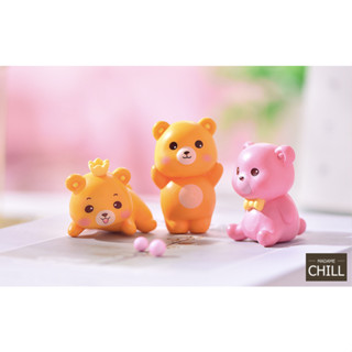 [MC606] ตุ๊กตุ่นจิ๋ว หมีน้อย สีส้ม สีชมพู 🐻 (1 ตัว ราคา 15 บาท)