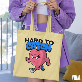 กระเป๋าผ้าแคนวาส พิมพ์ลาย Viral Heart Beat Collection #กระเป๋า #กระเป๋าผ้า #Viral