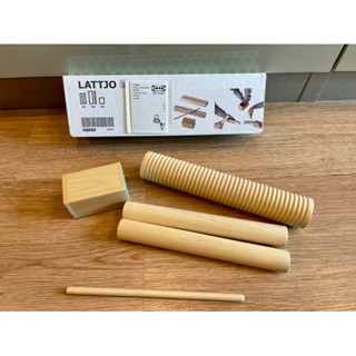 IKEA Lattjo อิเกีย ของเล่นไม้ ของเล่นเขย่ามีเสียง ของเล่นเครื่องดนตรี สำหรับเด็ก ของแท้ สินใหม่พร้อมส่ง อ่านก่อนสั่งค่ะ