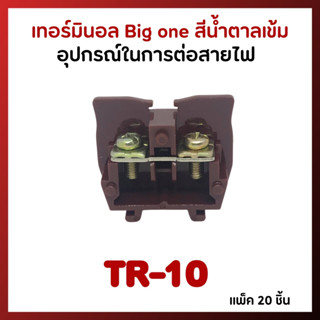 Big one เทอร์มินอล รุ่น TR-10 สีน้ำตาลเข้ม แพ็ค 20 ชิ้น