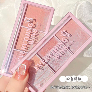 พร้อมส่ง บลัชออน อายแชโดว์ 3-in-1 ไฮไลท์ เนื้อมุกธรรมชาติ 3 สี