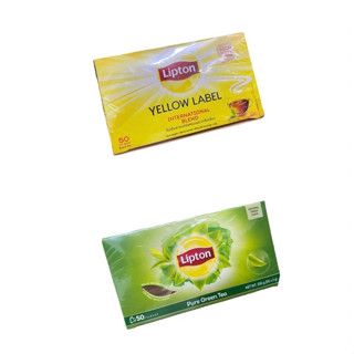 Lipton ลิปตัน Yellow Label Green Tea ชนิด ซอง 50 ซอง