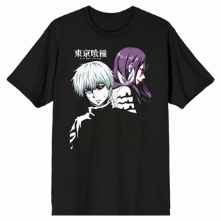 เสื้อยืด Tokyo Ghoul - Kaneki Rize เสื้อผ้าคู่รักชายหญิง