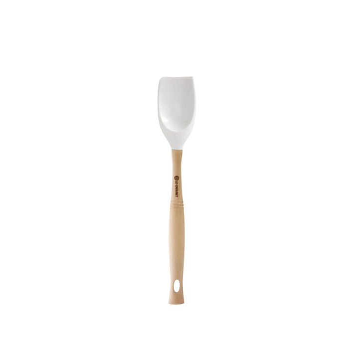 ซิลิโคนอุปกรณ์ผัดสำหรับทำอาหาร สีขาว SPATULA SPOON WHITE