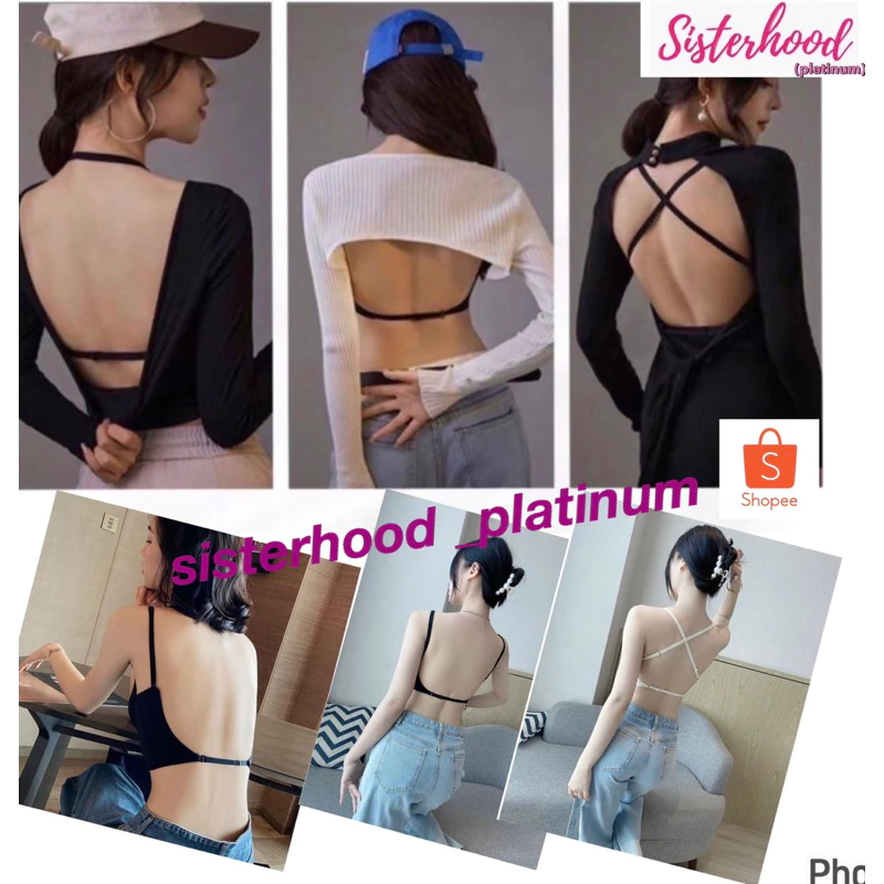 ยกทรงไร้ขอบ ทรงสปอร์ต คอวี เว้าหลังลึก หลังเส้นเดียว Sister Hood thumbnail 5