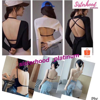 ยกทรงไร้ขอบ (ทรงสปอร์ต-คอวี) เว้าหลังลึก~หลังเส้นเดียว sister hood !! จัดส่งเร็ว 1-2วัน !!