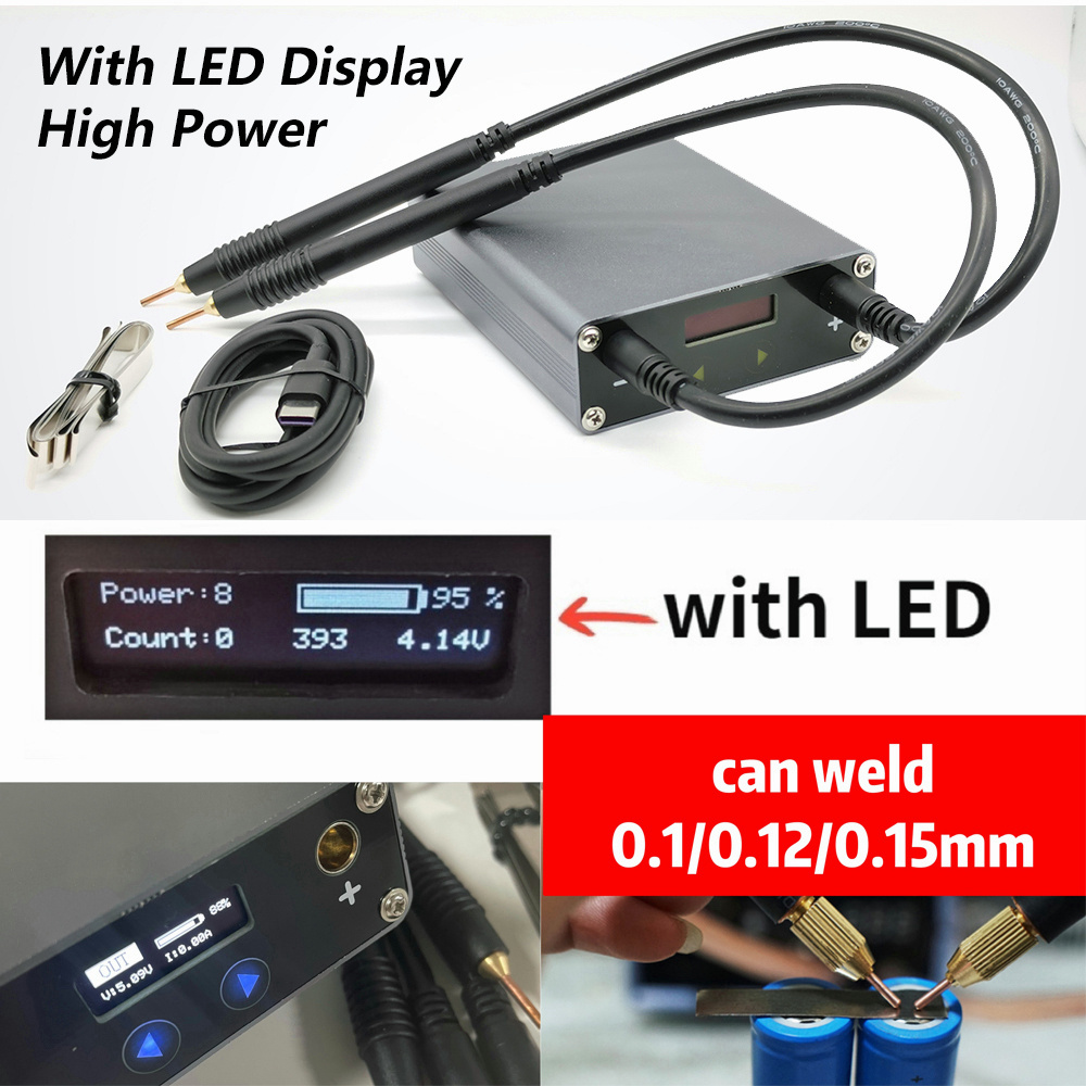 DH30 5000W 30 เกียร์ปรับ LED Spot เครื่องเชื่อมมือถือแบบพกพา Mini Spot เครื่องเชื่อมสำหรับ MAX 0.2mm แถบเหล็กนิกเกิล