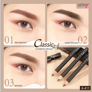 A-411Ashley Classic 24 HR Eyebrow Pencil