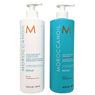 Moroccanoil Moisture Repair Shampoo/Conditioner 500 ml แชมพู และครีมนวดผม สำหรับผมแห้งเสีย