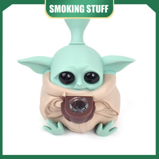 โมเดลฟิกเกอร์แมนดาลอเรีย Yoda Pipe ของเล่นสําหรับเด็ก  โมเดลฟิกเกอร์