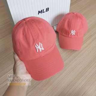 ของแท้ MLB Rookie Slider Cap หมวกสีส้มพีช Logo NY 🍑🍑