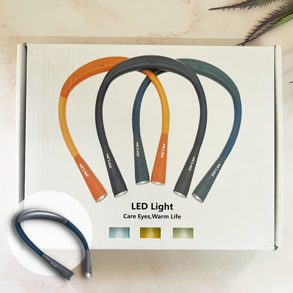 [WESAGE®] LED Light Care Eyes Warm Life Rechargeable, Grey Model WSG001LT ไฟ LED แบบคล้องคอ แบบชาร์จ