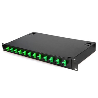 ตู้ ODF RACK MOUNT 12 24 Core กล่องเทอร์มินัลไฟเบอร์ออปติก Fiber Patch Panel SC LC Pigtail 1u Fiber Terminal Box