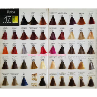 เบอริน่า Berina A1 - A47 ยาย้อมผม สีย้อมผม 60 ml สีย้อมในตำนาน