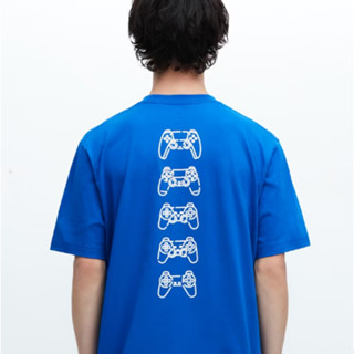 เสื้อยึด แขนสั้น สีฟ้า UT PlayStation Limited Edition 🎮🎮 ของแท้